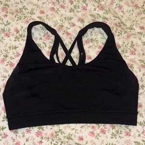 Lululemon Athletica Black Crisscross Sports Bra